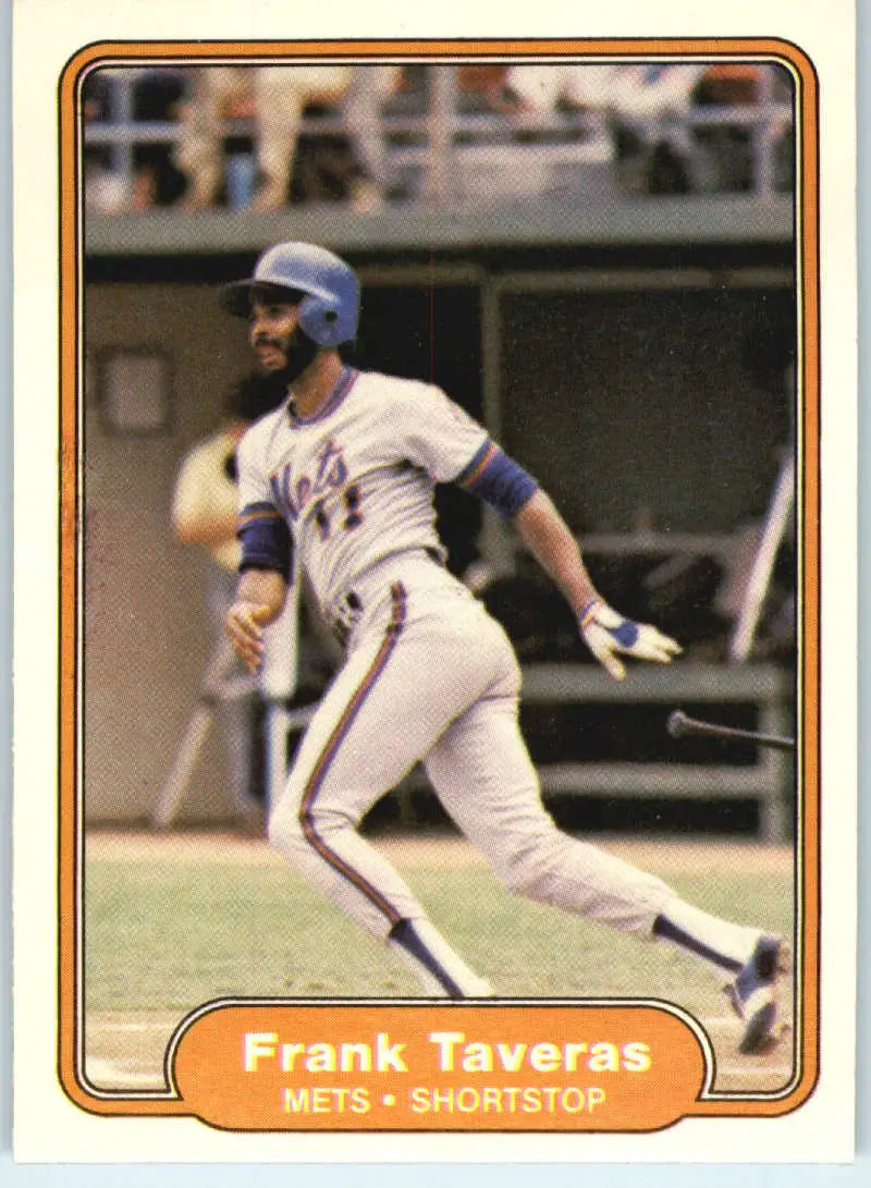 1982 Fleer #539 Frank Taveras EX Excellent New York Mets Baseball Card - Baseball Card Single