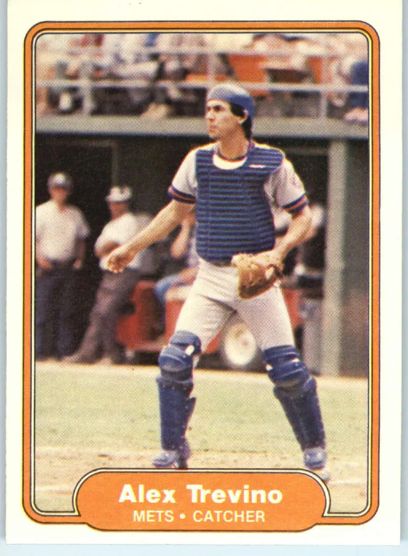 1982 Fleer #540 Alex Trevino EX Excellent New York Mets Baseball Card - Baseball Card Single