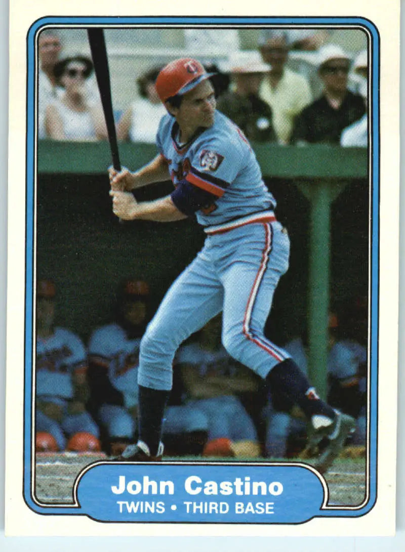 1982 Fleer #549 John Castino EX Excellent Minnesota Twins Baseball Card - Baseball Card Single