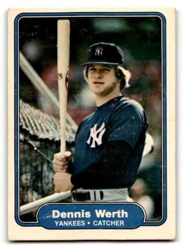 1982 Fleer #55 Dennis Werth VG Very Good Yankees ID:54425