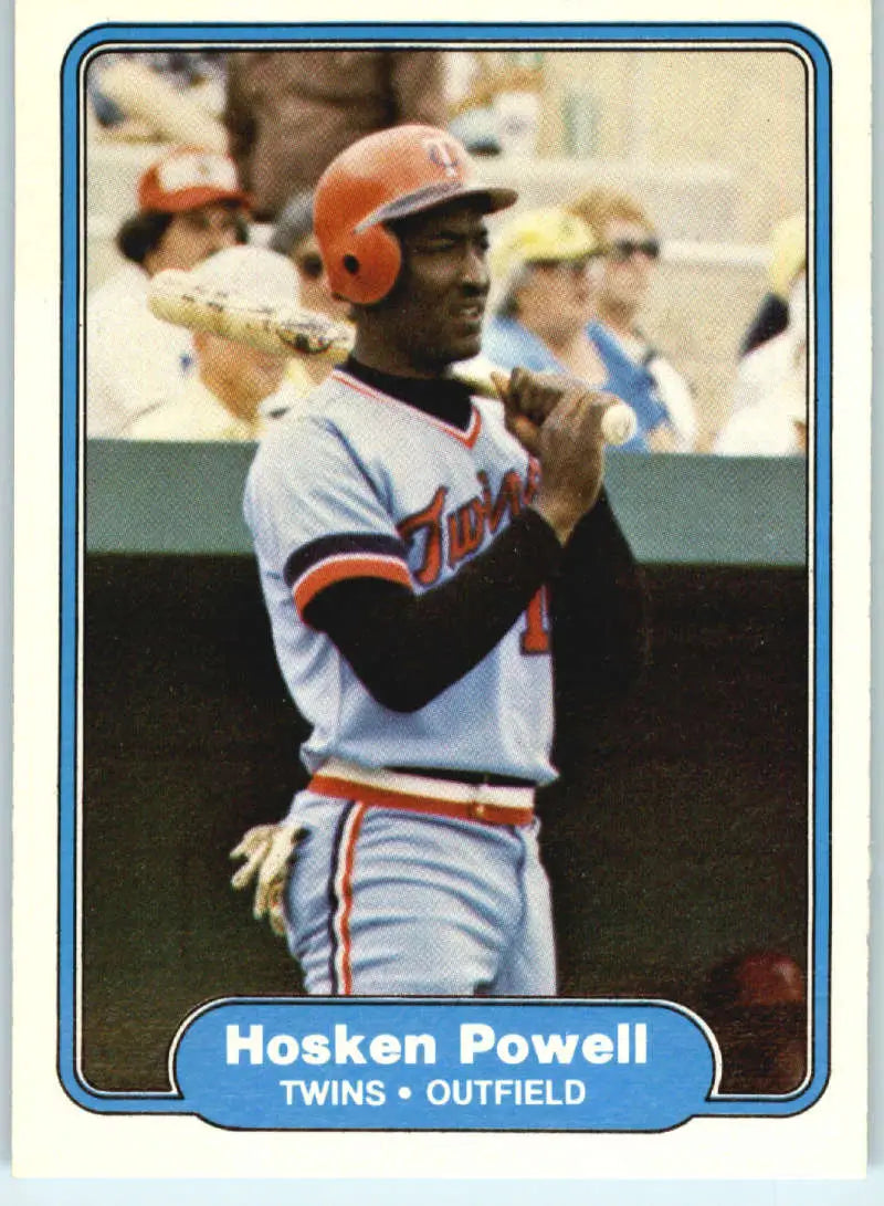 1982 Fleer #558 Hosken Powell EX Excellent Minnesota Twins Baseball Card - Baseball Card Single