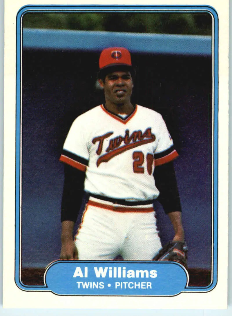 1982 Fleer #564 Al Williams EX Excellent Minnesota Twins Baseball Card - Baseball Card Single
