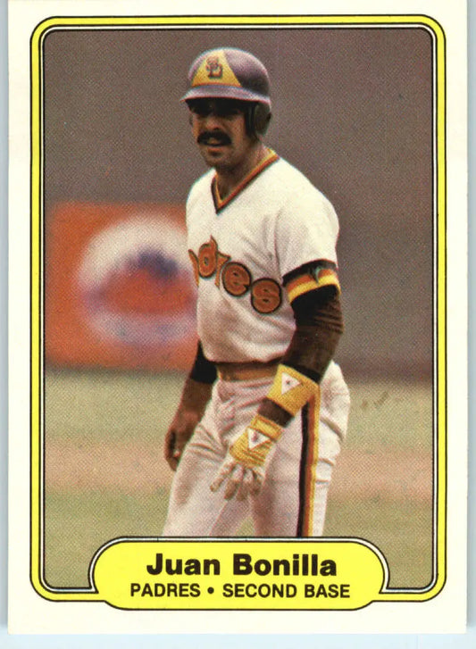 1982 Fleer #567 Juan Bonilla EX Excellent RC Rookie San Diego Padres Baseball Card - Baseball Card Single