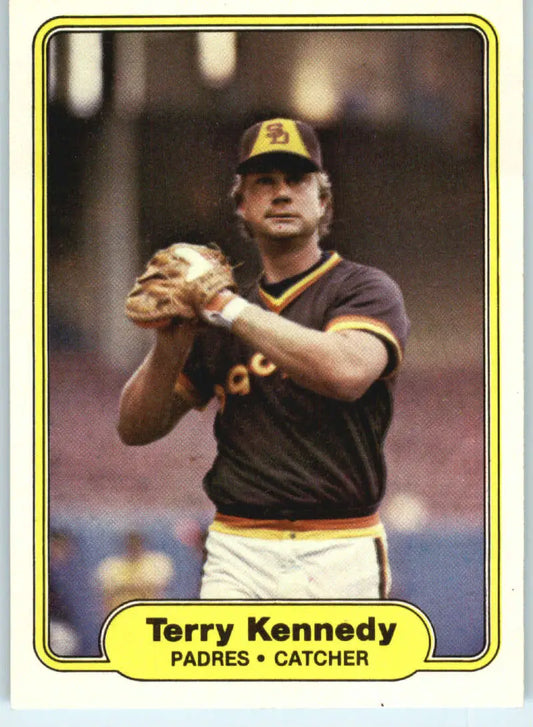 1982 Fleer #574 Terry Kennedy EX Excellent San Diego Padres Baseball Card - Baseball Card Single