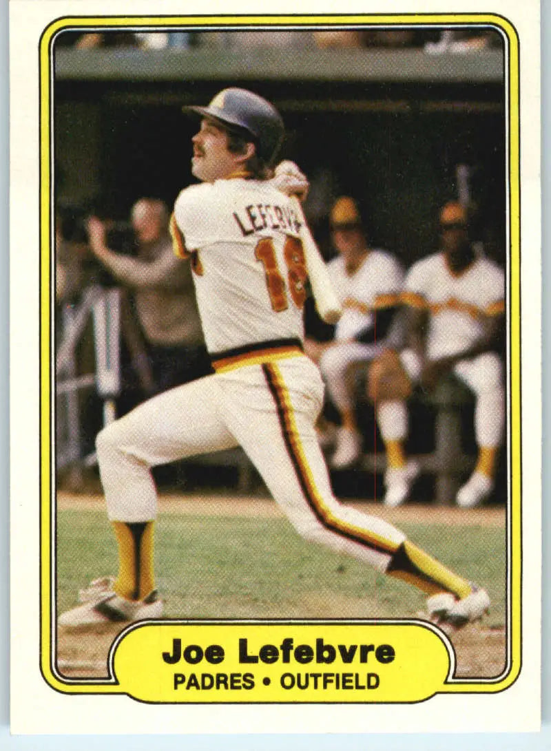 1982 Fleer #575 Joe Lefebvre EX Excellent San Diego Padres Baseball Card - Baseball Card Single