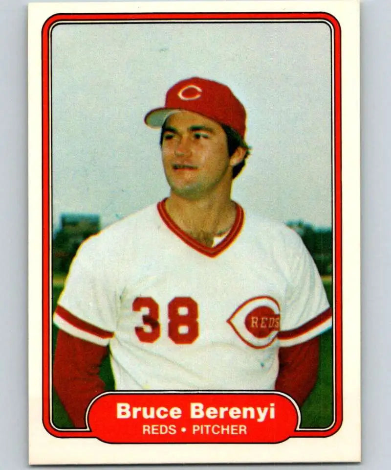 1982 Fleer #58 Bruce Berenyi EX Excellent Cincinnati Reds Baseball Card - Baseball Card Single