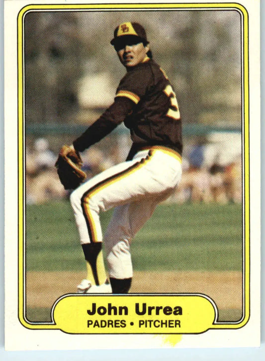 1982 Fleer #583 John Urrea EX Excellent San Diego Padres Baseball Card - Baseball Card Single