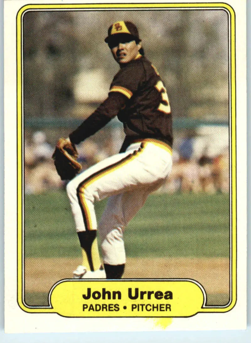1982 Fleer #583 John Urrea EX Excellent San Diego Padres Baseball Card - Baseball Card Single