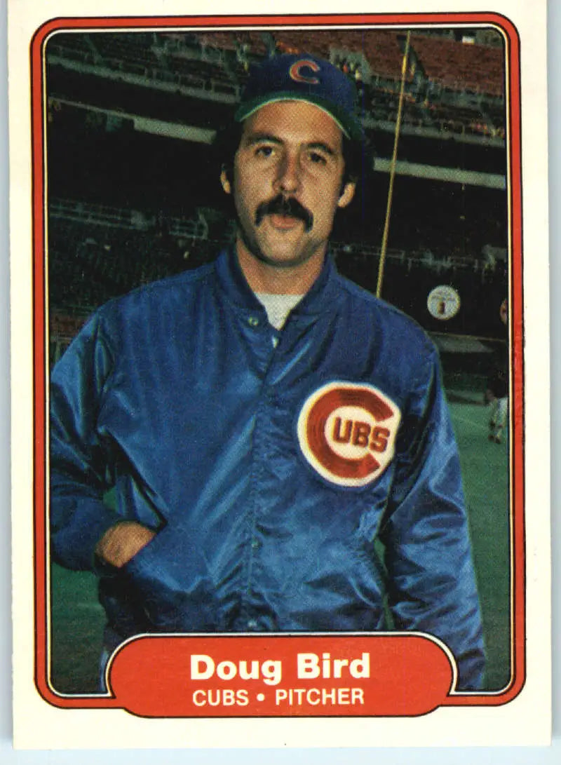 1982 Fleer #586 Doug Bird EX Excellent Chicago Cubs Baseball Card - Baseball Card Single