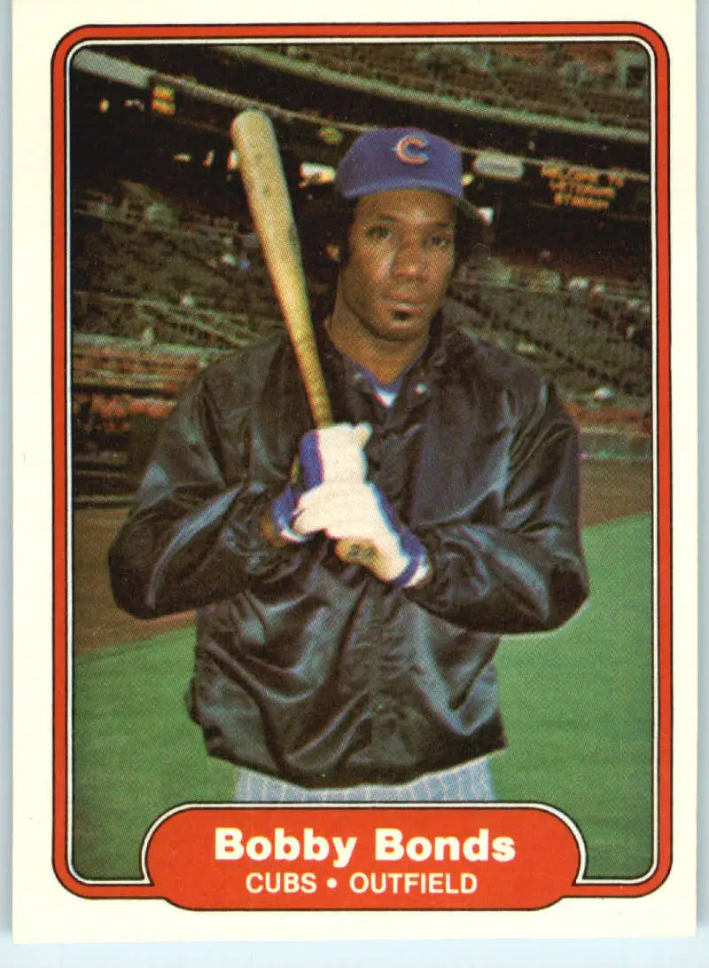 1982 Fleer #588 Bobby Bonds EX Excellent Chicago Cubs Baseball Card - Baseball Card Single