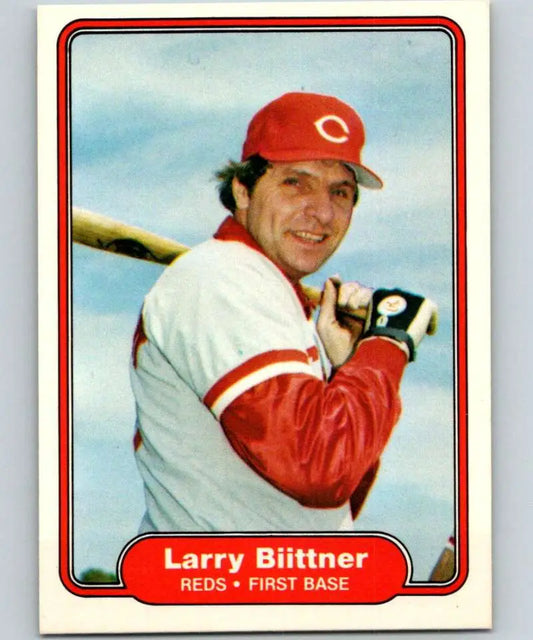 1982 Fleer #59 Larry Biittner EX Excellent Cincinnati Reds Baseball Card - Baseball Card Single