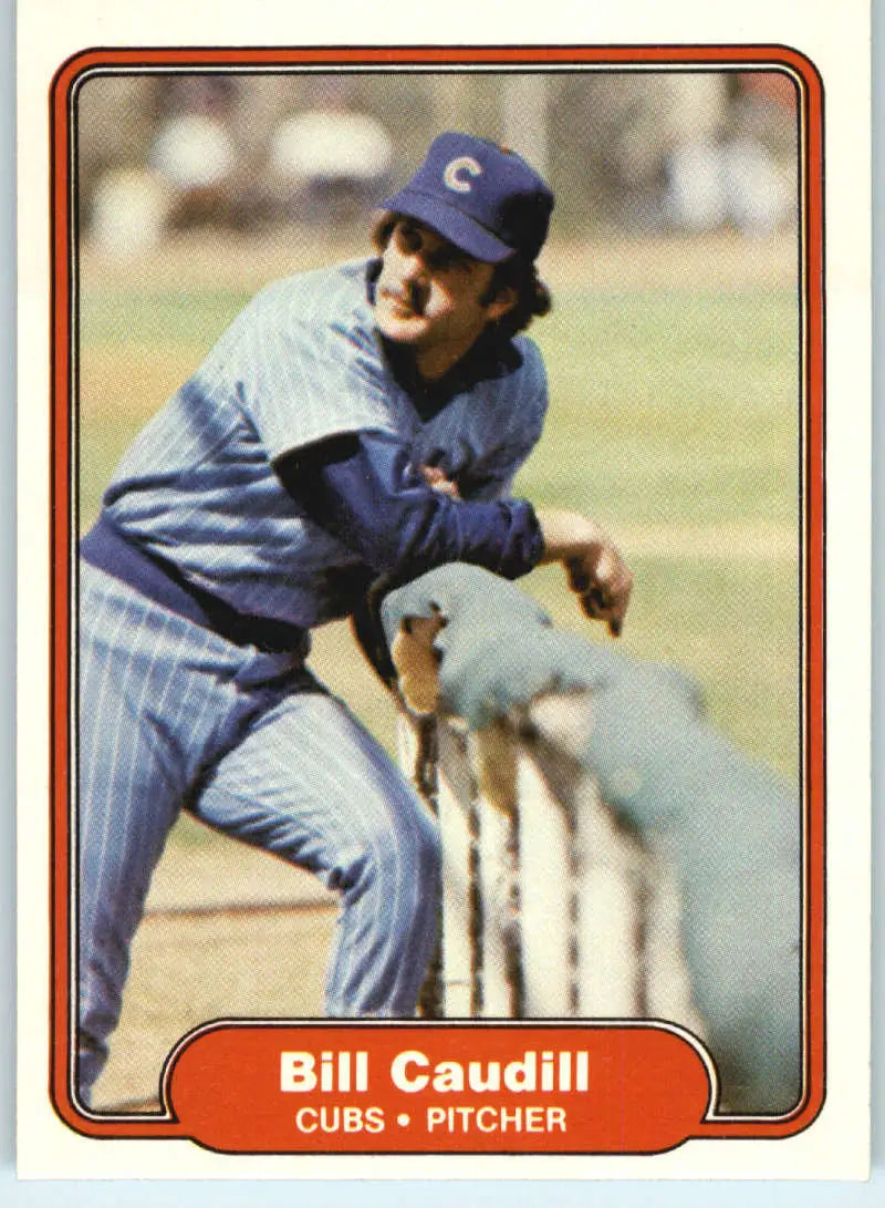 1982 Fleer #590 Bill Caudill EX Excellent Chicago Cubs Baseball Card - Baseball Card Single