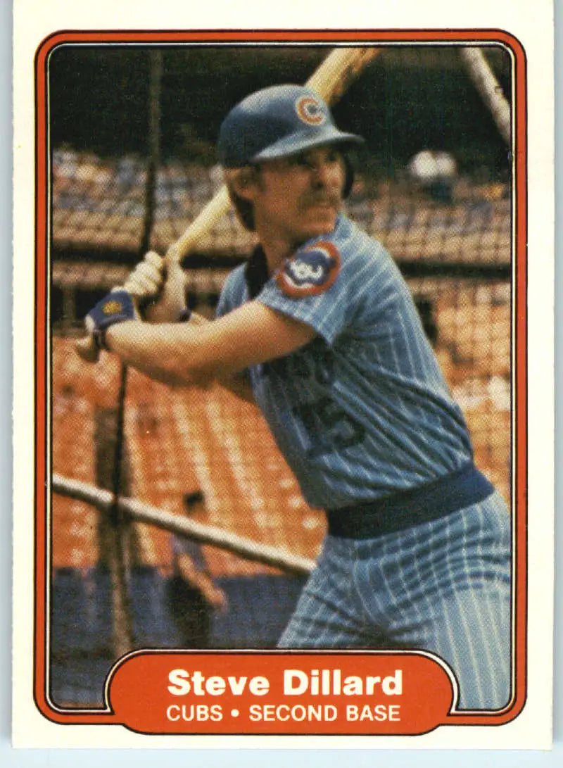 1982 Fleer #594 Steve Dillard EX Excellent Chicago Cubs Baseball Card - Baseball Card Single