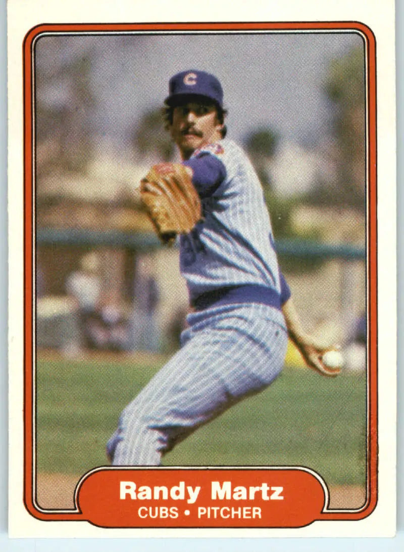 1982 Fleer #600 Randy Martz EX Excellent Chicago Cubs Baseball Card - Baseball Card Single