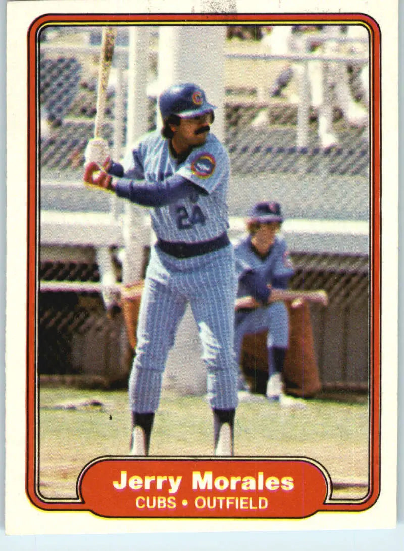 1982 Fleer #601 Jerry Morales EX Excellent Chicago Cubs Baseball Card - Baseball Card Single