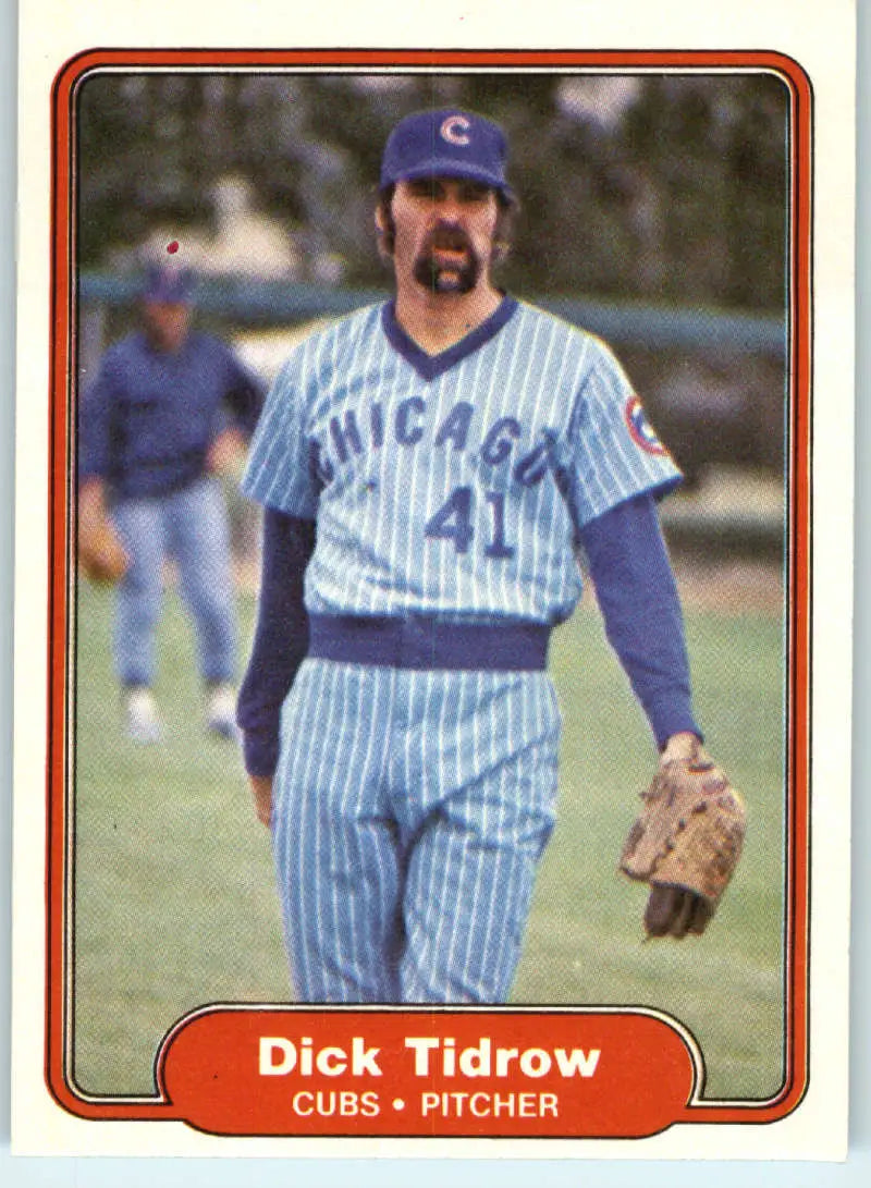 1982 Fleer #604 Dick Tidrow EX Excellent Chicago Cubs Baseball Card - Baseball Card Single