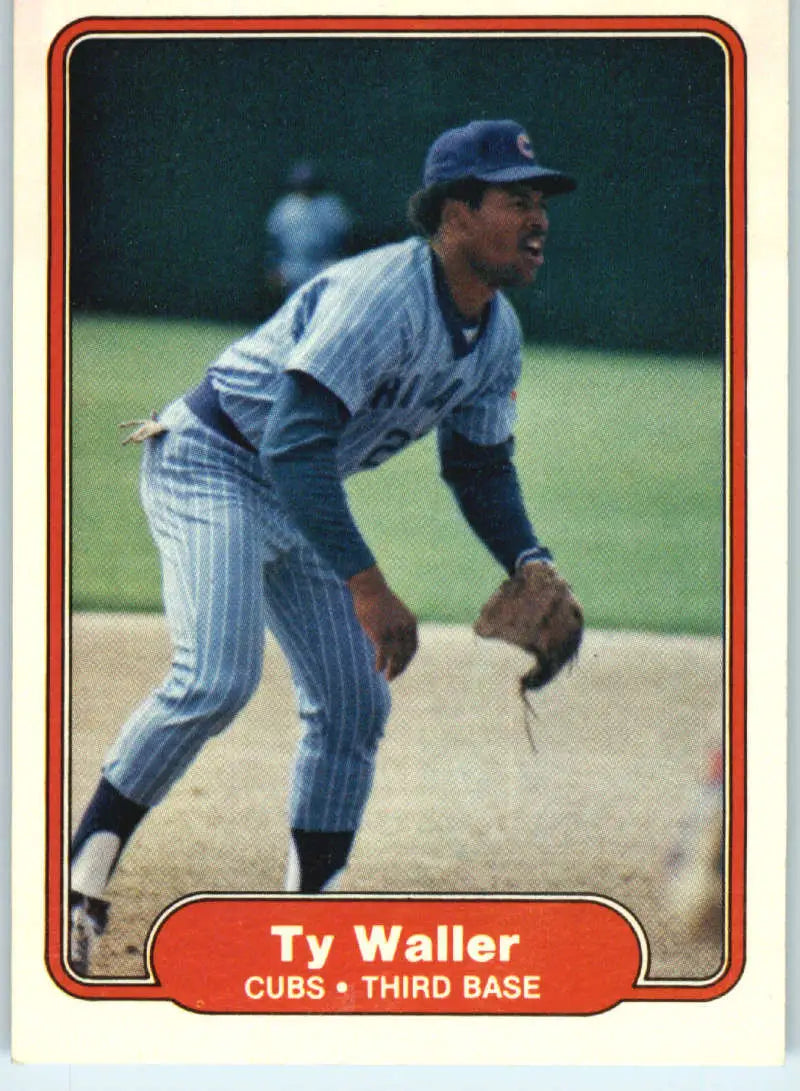 1982 Fleer #607 Ty Waller EX Excellent Chicago Cubs Baseball Card - Baseball Card Single