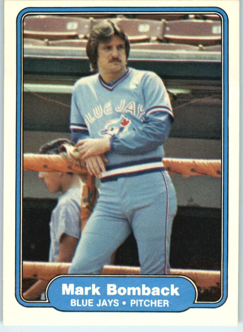 1982 Fleer #610 Mark Bomback EX Excellent Toronto Blue Jays Baseball Card - Baseball Card Single