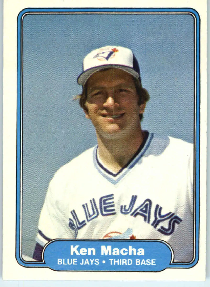 1982 Fleer #618 Ken Macha EX Excellent Toronto Blue Jays Baseball Card - Baseball Card Single