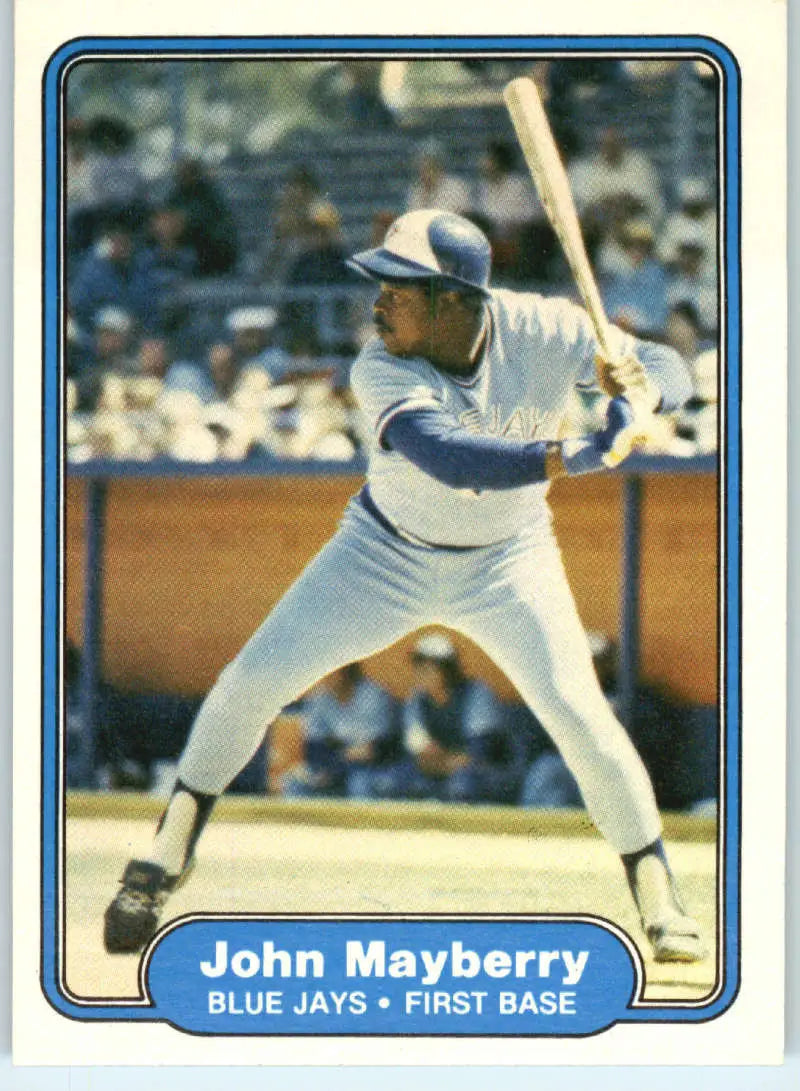 1982 Fleer #619 John Mayberry EX Excellent Toronto Blue Jays Baseball Card - Baseball Card Single