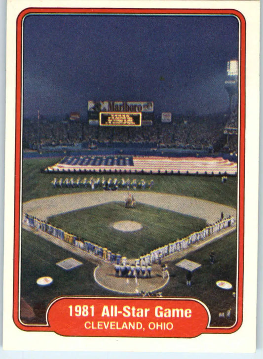 1982 Fleer #628 All Star Game EX Excellent Baseball Card - Baseball Card Single