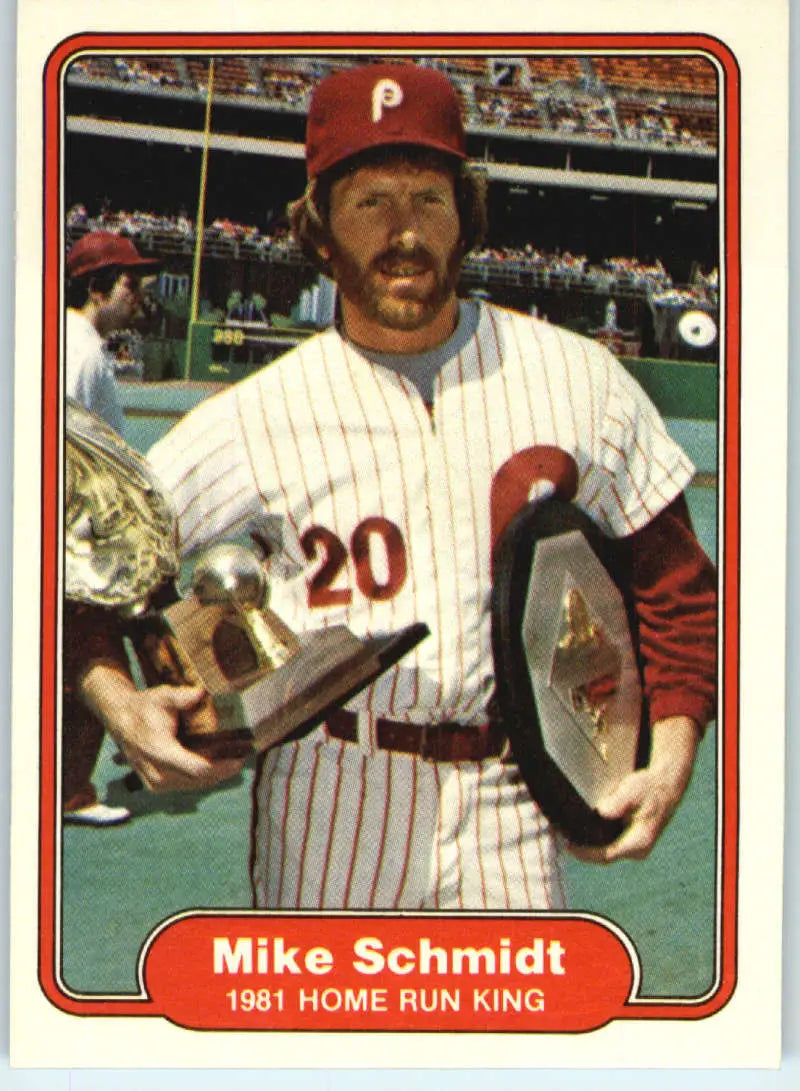 1982 Fleer #637 Mike Schmidt EX Excellent Philadelphia Phillies Baseball Card - Baseball Card Single