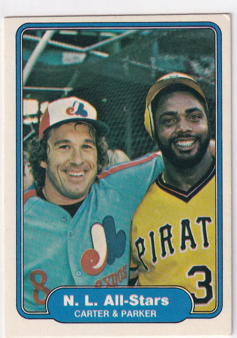 1982 FLEER #638 CARTER & PARKER- PITTSBURGH PIRATES - Baseball Card Single