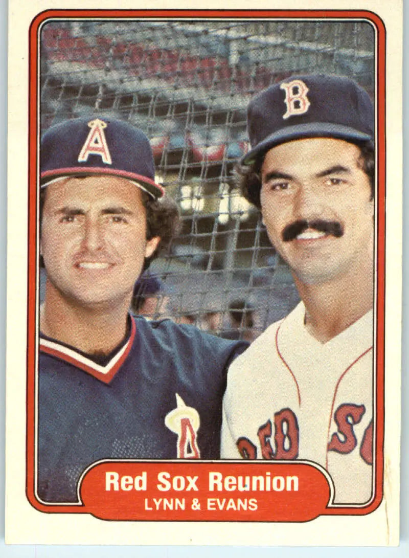 1982 Fleer #642 Fred Lynn/Dwight Evans EX Excellent Boston Red Sox Baseball Card - Baseball Card Single