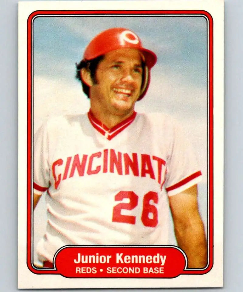 1982 Fleer #70 Junior Kennedy EX Excellent Cincinnati Reds Baseball Card - Baseball Card Single