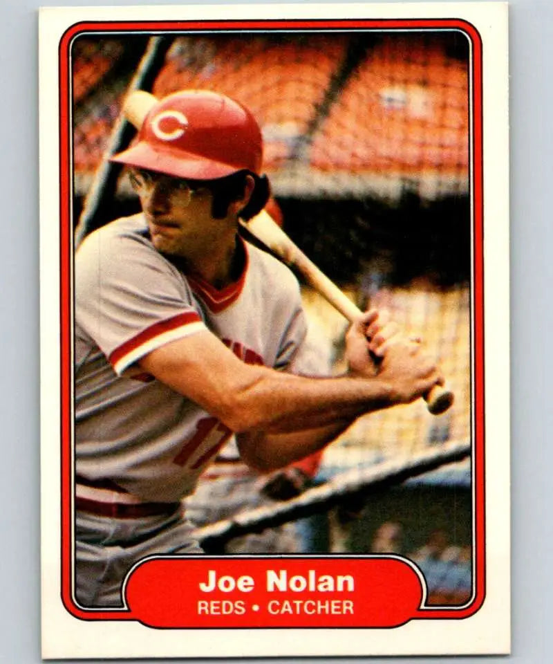 1982 Fleer #77 Joe Nolan EX Excellent Cincinnati Reds Baseball Card - Baseball Card Single