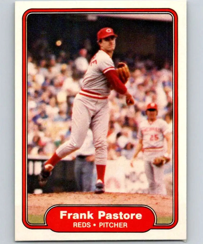 1982 Fleer #80 Frank Pastore EX Excellent Cincinnati Reds Baseball Card - Baseball Card Single