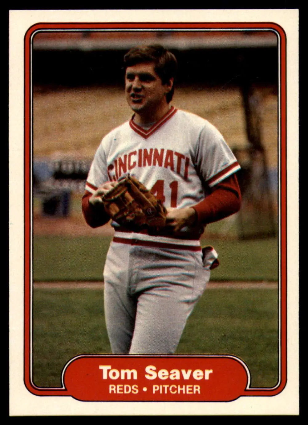 1982 Fleer #82 Tom Seaver EX Excellent Cincinnati Reds Baseball Card - Baseball Card Single