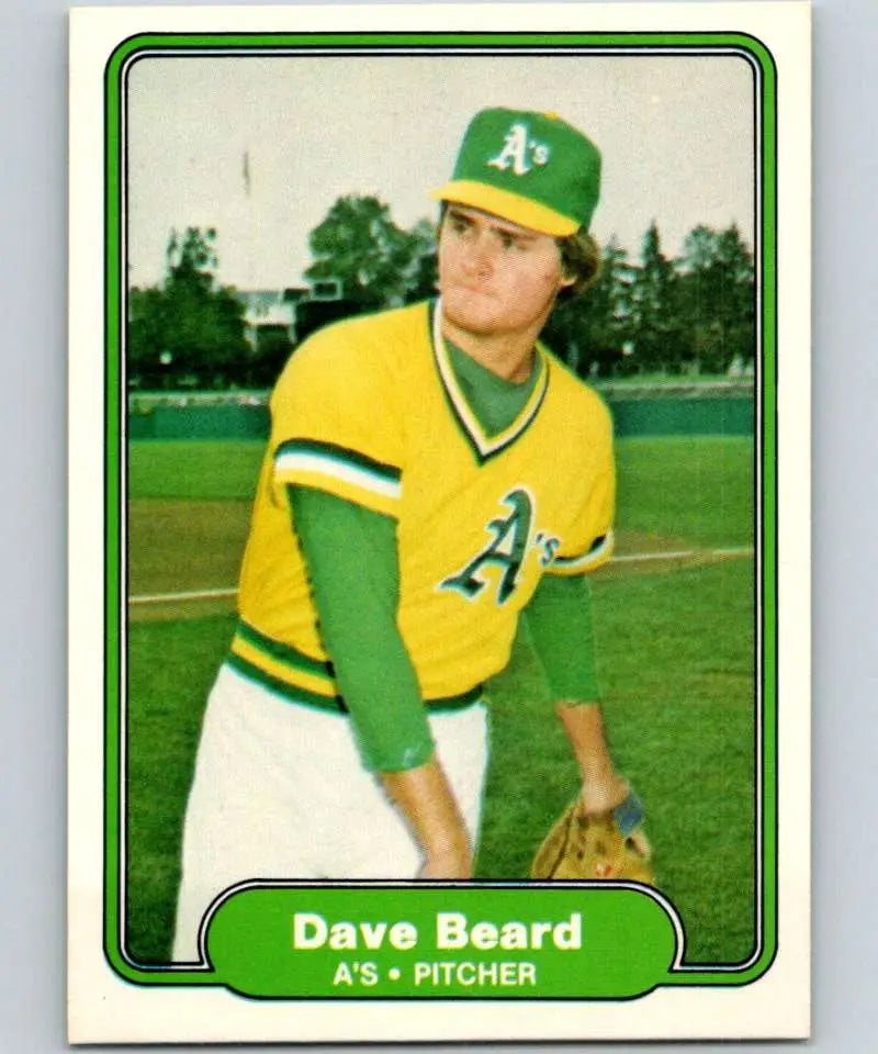 1982 Fleer #87 Dave Beard EX Excellent Oakland Athletics Baseball Card - Baseball Card Single