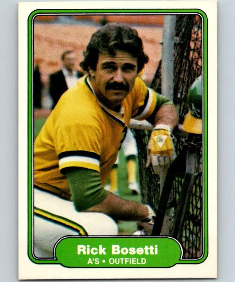 1982 Fleer #88 Rick Bosetti EX Excellent Oakland Athletics Baseball Card - Baseball Card Single