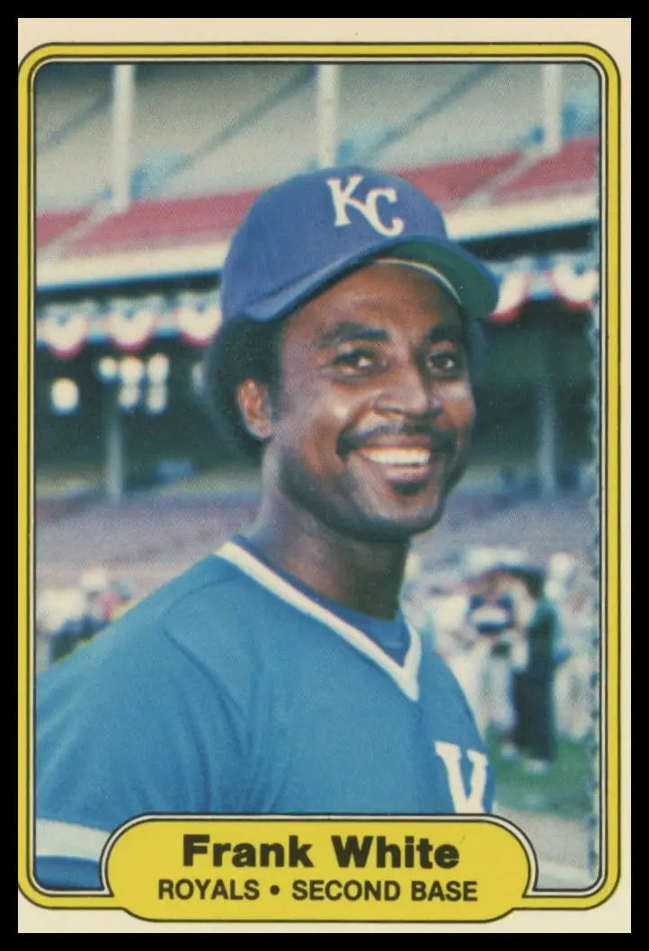 1982 Fleer Frank White 426 Kansas City Royals NM - Baseball Card Single