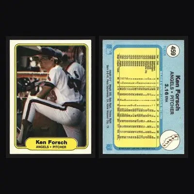 1982 Fleer Ken Forsch #459 California Angels - Baseball Card Single