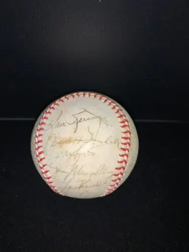 Autographed 1982 New York Yankees Team Signed Baseball with 23 signatures and JSA LOA