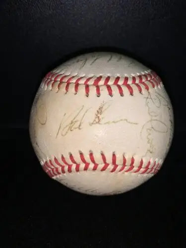 Autographed 1982 New York Yankees Team Signed Baseball with 23 signatures, JSA LOA