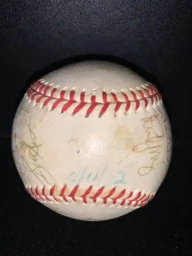 Autographed 1982 New York Yankees Team Signed Baseball with 23 signatures and JSA LOA