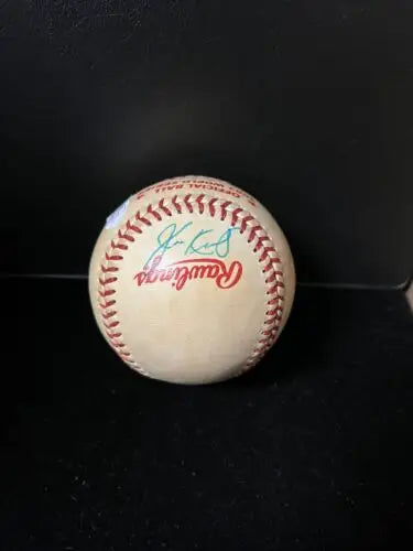 Autographed Rawlings baseball featuring 1982 St Louis Cardinals WorldSeries signatures