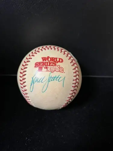 Autographed 1982 St Louis Cardinals WorldSeries signed baseball by Smith Porter Kaat Sutter