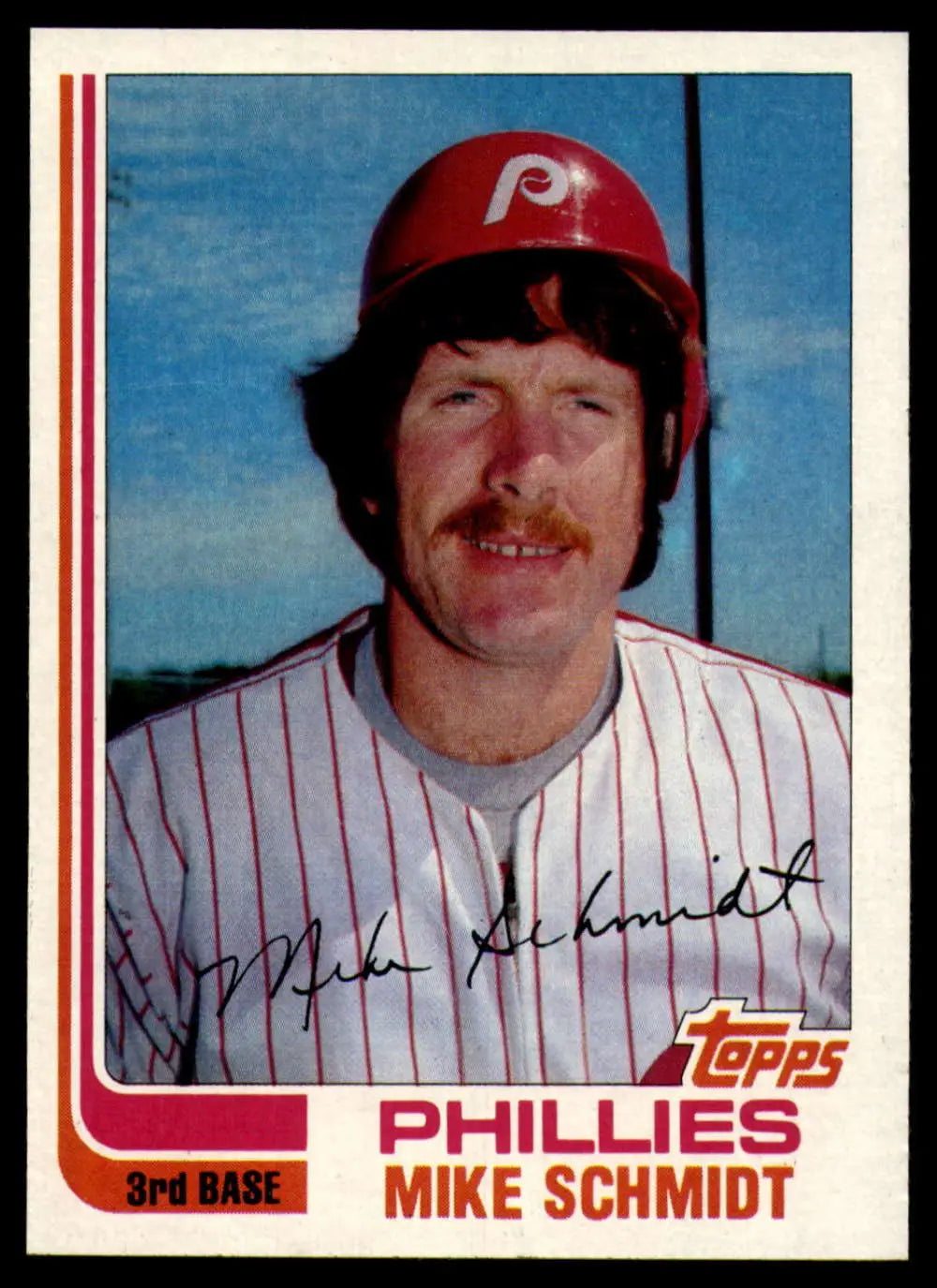1982 Topps #100 Mike Schmidt EX Excellent Philadelphia Phillies Baseball Card - Baseball Card Single