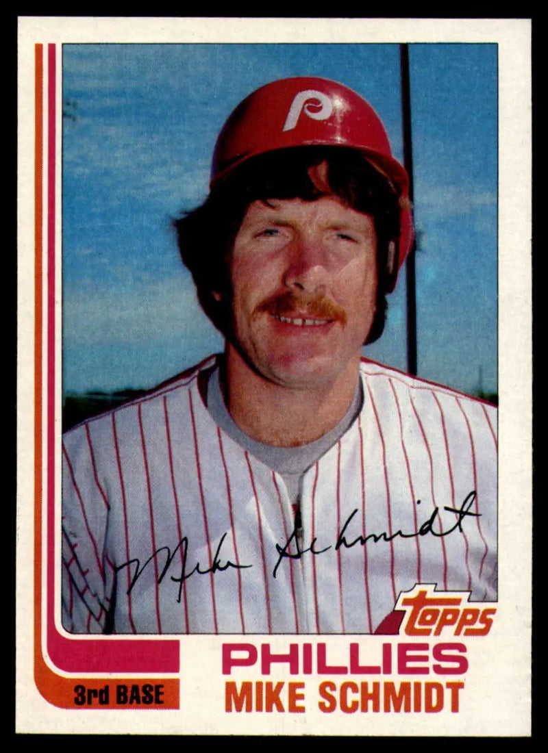1982 Topps #100 Mike Schmidt EX Excellent Philadelphia Phillies Baseball Card - Baseball Card Single