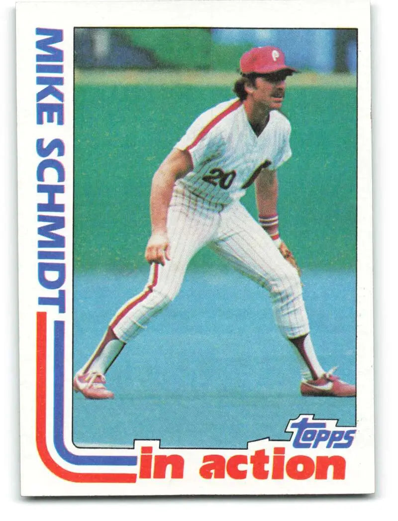 1982 Topps #101 Mike Schmidt EX Excellent Philadelphia Phillies Baseball Card - Baseball Card Single
