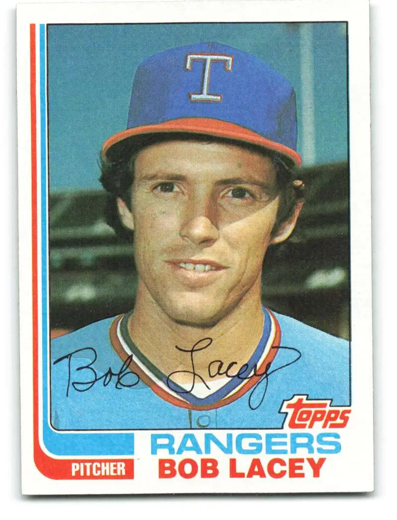 1982 Topps #103 Bob Lacey EX Excellent Texas Rangers Baseball Card - Baseball Card Single