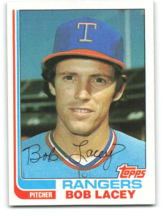 1982 Topps #103 Bob Lacey EX Excellent Texas Rangers Baseball Card - Baseball Card Single