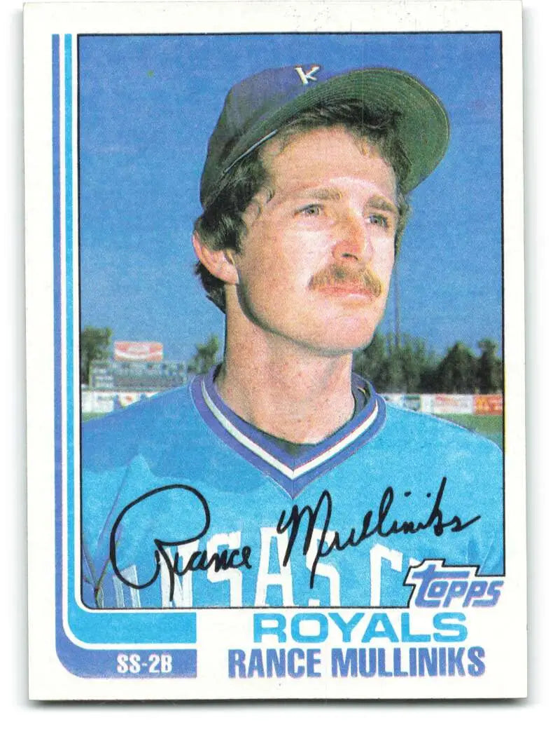 1982 Topps #104 Rance Mulliniks EX Excellent Kansas City Royals Baseball Card - Baseball Card Single