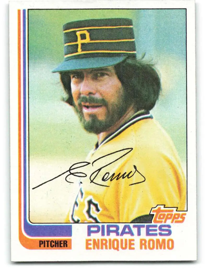 1982 Topps #106 Enrique Romo EX Excellent Pittsburgh Pirates Baseball Card - Baseball Card Single