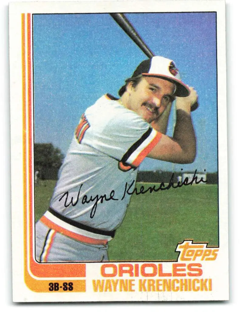 1982 Topps #107 Wayne Krenchicki EX Excellent Baltimore Orioles Baseball Card - Baseball Card Single