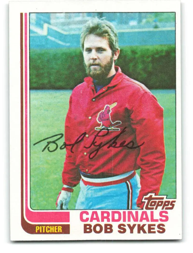 1982 Topps #108 Bob Sykes EX Excellent St. Louis Cardinals Baseball Card